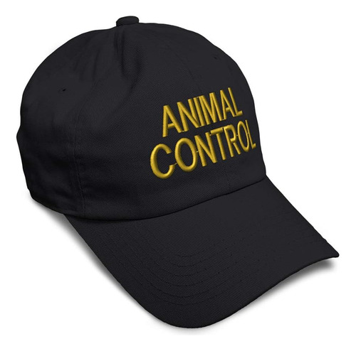 Gorra De Béisbol Suave Animal Control C Bordado Humor Sarga 