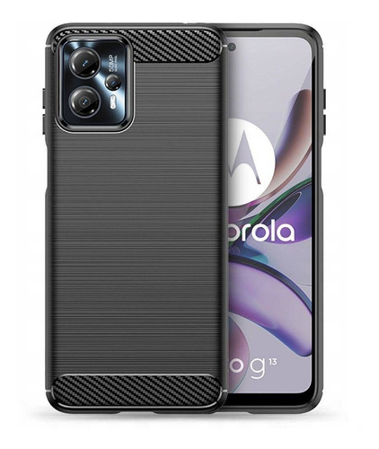 Funda Para Motorola G13 G23 Fibra De Carbono