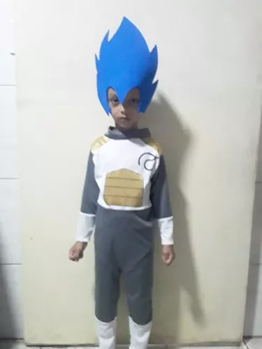 Fantasia Infantil Goku P + Cabelo Eva Super Saiyajin