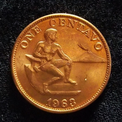 Filipinas 1 Centavo 1963 Sin Circular Escudo Nacional