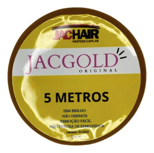Fita Amarela Q/ Não Mela 5 Metros P/ Prótese Capilar Jachair