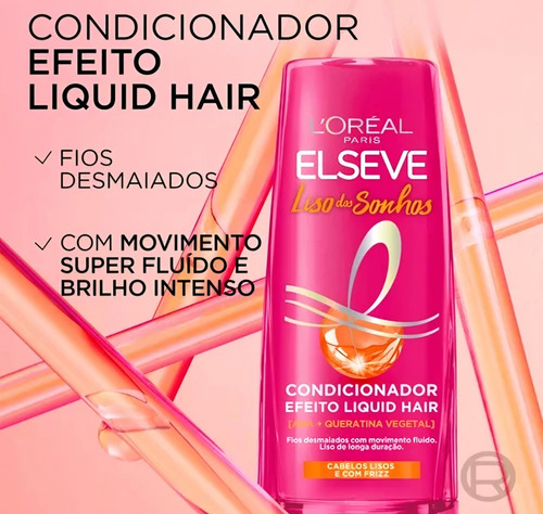 Kit Elseve Liso Dos Sonhos Loréal Paris - 3 Itens
