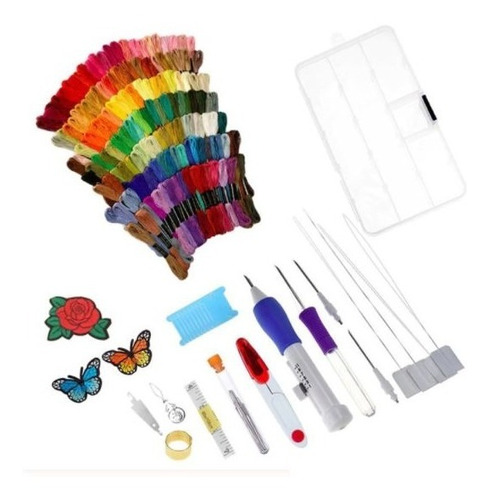 Imagen 3 de 5 de Kit Agujas Mágicas E Hilos Para Bordar /rrstore