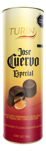 Chocolates Turin Jose Cuervo Tubo 200g