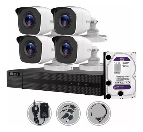 Kit Seguridad Hikvision Hd 720p Dvr 8ch + 4 Camara Cable 1tb