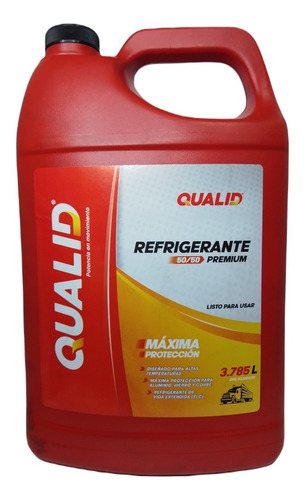 Refrigerante Rojo Qualid Antifreeze Coolant 50/50 Galón 