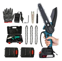 Comprar Motosierra Electrica Inalámbrica 2 Baterias + Accesorios