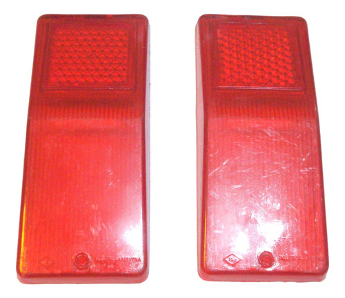 Acrilicos Traseros Fiat 1600 Rojos O Naranjas (x2u.)