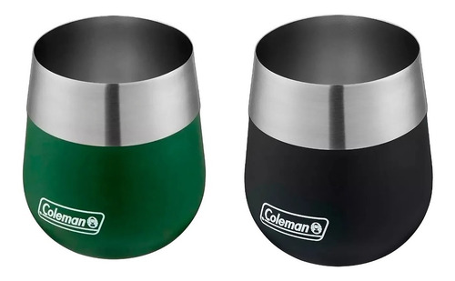 Vaso Mate Térmico Coleman Claret Acero Inoxidable 384 Ml X 2