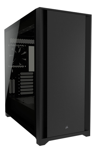 Gabinete Atx Semitorre Para Pc Vidrio Templado Color Negro