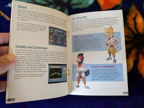 Se Vende Manual Del Juego Star Fox Para Super Nintendo (Usado)