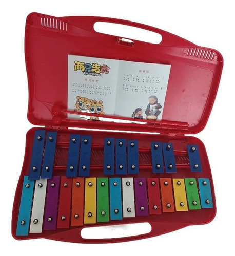A Profesional 25 Notas Glockenspiel Xilófono Percusión *