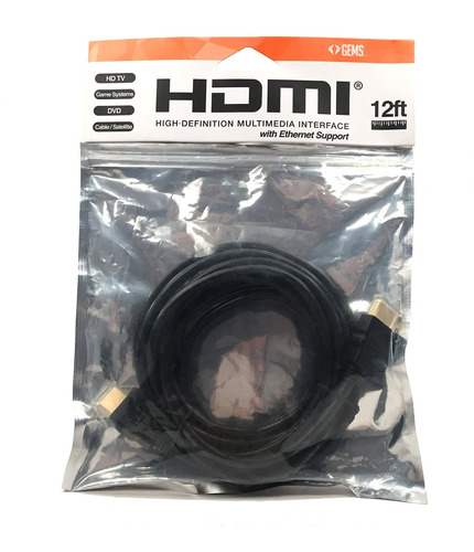 Gema 12 ft Cable Hdmi Velocidad Para 4 k Ethernet 3d