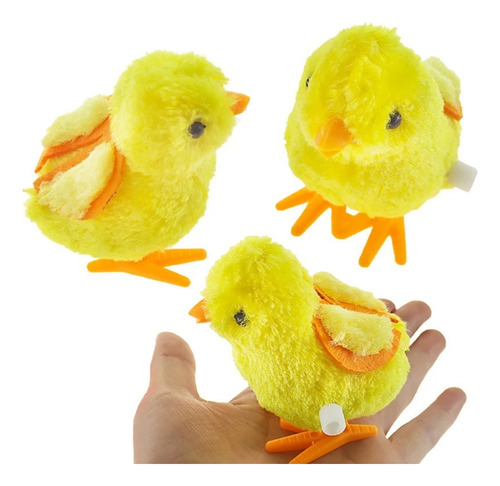 Pack De 10 Juguetes Pollitos A Cuerda Pollo Peluche Niños