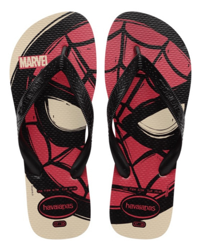 Ojotas Havaianas Brasil Spider Man Thor Capitan America 