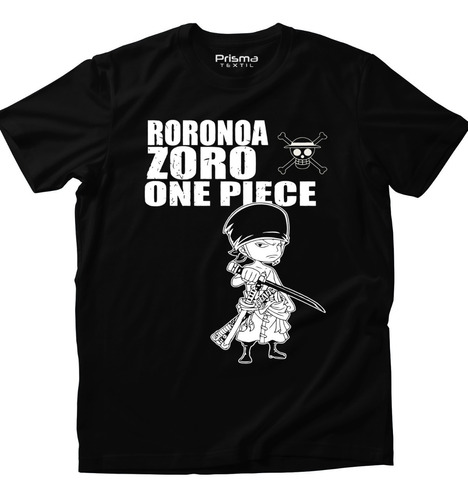 Playera One Piece Roronoa Zoro Anime Cazador De Piratas