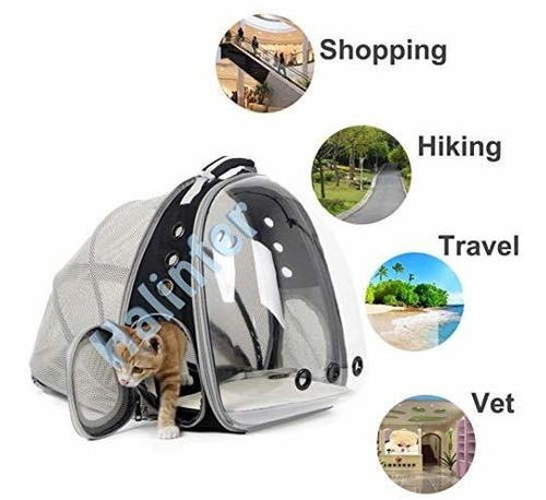 Mochila Expandible Para Gatos, Capsula Espacial