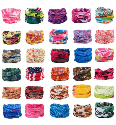 24 Bandanas Multifuncional / Outdoor / Tubulares / Surtidos