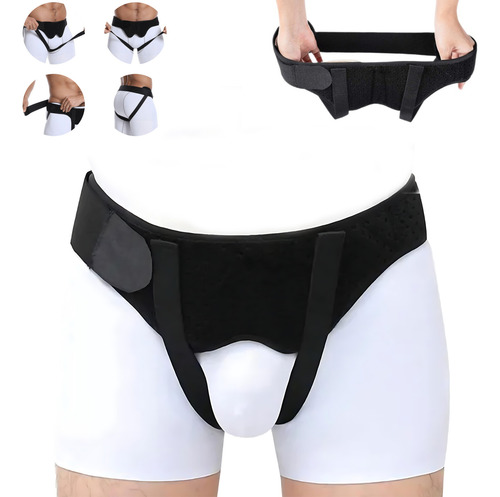Faja Hernia Inguinal Soporte Hombre Bilateral De Ajustable
