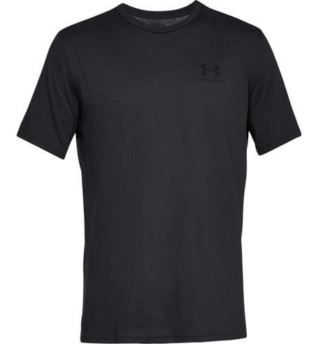 Remera Under Armour Sportstyle Left Training De Hombre Negro