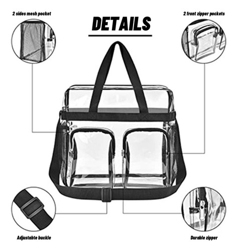 Bolso Transparente Bolso Transparente Portátil A La Moda Par