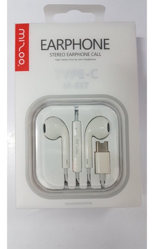 Audifonos In Ear Tipo C Mizzo M-6st Color Blanco