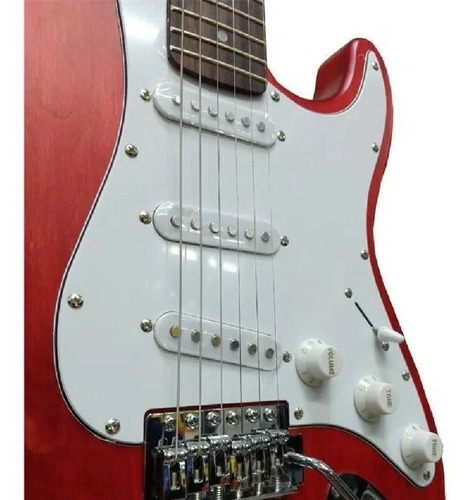 Guitarra Electrica Onas Stratocaster Palanca St Red Wood