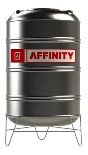 Tanque Acero Inoxidable Affinity 1100 L Vertical Exterior Plateado