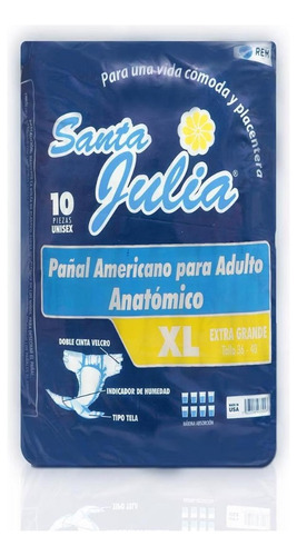 Pañal Adulto Santa Julia Colchón Con 80 Pañales Talla Extra grande