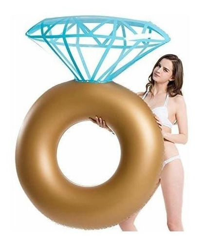 Flotador Inflable Para Piscina Diseño Anillo De Compromiso