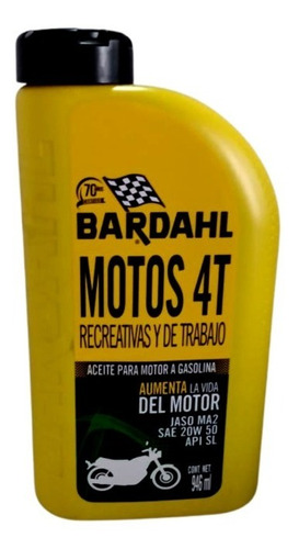 Aceite Bardahl Moto 4 Tiempos 20w50 /946ml