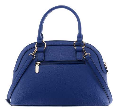 Bolsa Tote Olimba Para Mujer Monograma 88590 Azul Lisa Oro