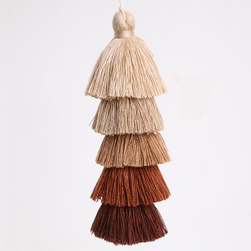 6 Piezas Coloridas Boho Borlas Monedero Bolso Encantos