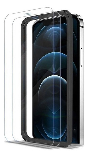 2 Vidrios Templados + Kit De Instalacion iPhone 12/12pro Max