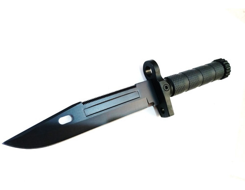 Imagen 3 de 10 de Cuchillo Táctico Tipo Cazador, Incluye Funda De Polímero