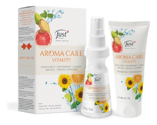 Aroma Care Vitality Just  Revitaliza Gel De Ducha Y Bruma 