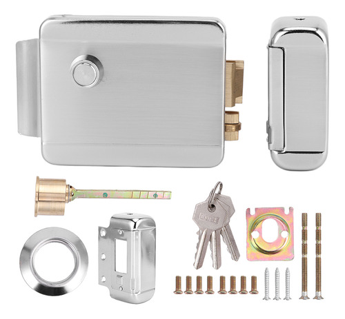 Fechadura De Controle Elétrico De Cabeça Única Dc12v De Entr