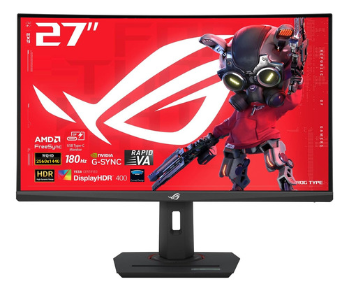 Monitor 27 Asus Rog Strix Xg27 Fsync Gsync 2k 180hz Usb-c Va