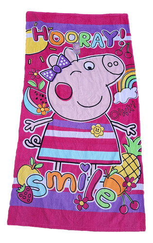 Toallón Peppa Minnie Unicornio Dino Algodón Infantil Verano 