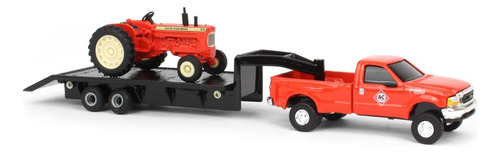 Ertl 1/64 Allis Chalmers D19 Con Ford F-350 Y Remolque De Qu