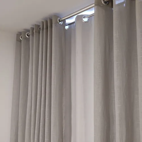 comprar Cortina Gaze Linho E Blecaute 70% P\u002F Varão Duplo 5,00x2,49