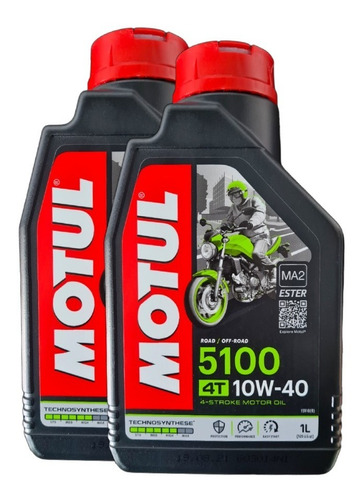 Aceite Motul 5100 10w40 4t Semi Sintético Frances (2 Litros)