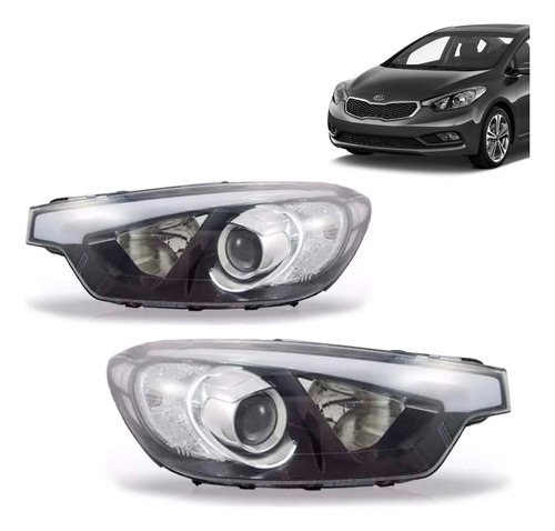 Par Farol Cerato 2014 2015 2016 Sem Led Friso Branco