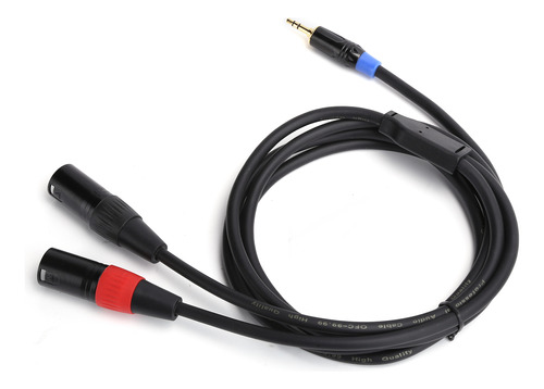 Cable De Línea De Audio De 3,5 Mm Macho A 2 Xlr Macho Para