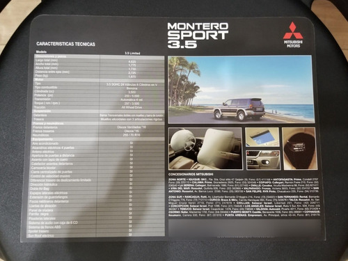 Catalogo Brochure Folleto Montero Sport 3.5