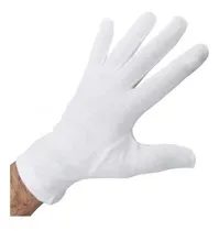 Comprar Guantes Blancos Puro Algodón Antialergenico Suedy Uniformes
