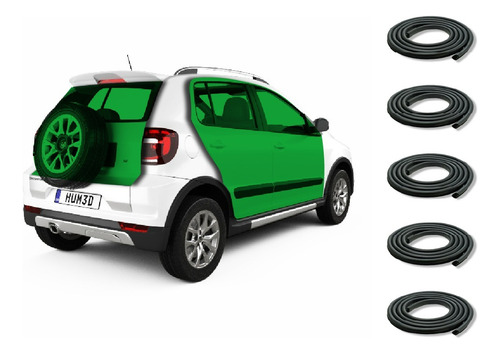 Burletes De 4 Puertas Y Baul Para Volkswagen Crossfox