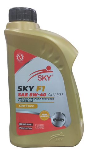 Aceite Sintético 5w40 Sky