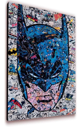 Cuadro 50x30cms Decorativo Batman Collage2 +envío Gratis