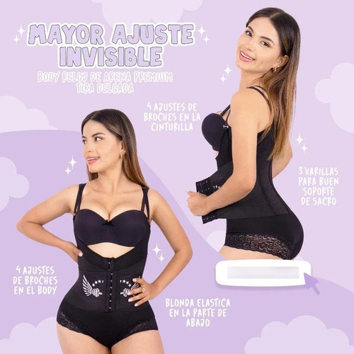 Body Moda King Faja Colombiana Reductora Premium Original Negro L